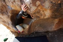 Bouldering in Hueco Tanks on 03/31/2019 with Blue Lizard Climbing and Yoga

Filename: SRM_20190331_1116010.jpg
Aperture: f/5.6
Shutter Speed: 1/250
Body: Canon EOS-1D Mark II
Lens: Canon EF 16-35mm f/2.8 L