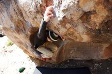 Bouldering in Hueco Tanks on 03/31/2019 with Blue Lizard Climbing and Yoga

Filename: SRM_20190331_1116121.jpg
Aperture: f/5.6
Shutter Speed: 1/250
Body: Canon EOS-1D Mark II
Lens: Canon EF 16-35mm f/2.8 L