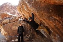 Bouldering in Hueco Tanks on 03/31/2019 with Blue Lizard Climbing and Yoga

Filename: SRM_20190331_1126370.jpg
Aperture: f/5.6
Shutter Speed: 1/250
Body: Canon EOS-1D Mark II
Lens: Canon EF 16-35mm f/2.8 L