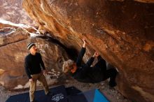 Bouldering in Hueco Tanks on 03/31/2019 with Blue Lizard Climbing and Yoga

Filename: SRM_20190331_1132140.jpg
Aperture: f/5.6
Shutter Speed: 1/250
Body: Canon EOS-1D Mark II
Lens: Canon EF 16-35mm f/2.8 L