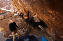 Bouldering in Hueco Tanks on 03/31/2019 with Blue Lizard Climbing and Yoga

Filename: SRM_20190331_1132220.jpg
Aperture: f/5.6
Shutter Speed: 1/250
Body: Canon EOS-1D Mark II
Lens: Canon EF 16-35mm f/2.8 L