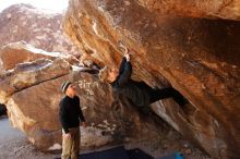 Bouldering in Hueco Tanks on 03/31/2019 with Blue Lizard Climbing and Yoga

Filename: SRM_20190331_1132250.jpg
Aperture: f/5.6
Shutter Speed: 1/250
Body: Canon EOS-1D Mark II
Lens: Canon EF 16-35mm f/2.8 L