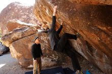 Bouldering in Hueco Tanks on 03/31/2019 with Blue Lizard Climbing and Yoga

Filename: SRM_20190331_1132310.jpg
Aperture: f/5.6
Shutter Speed: 1/250
Body: Canon EOS-1D Mark II
Lens: Canon EF 16-35mm f/2.8 L