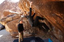 Bouldering in Hueco Tanks on 03/31/2019 with Blue Lizard Climbing and Yoga

Filename: SRM_20190331_1132311.jpg
Aperture: f/5.6
Shutter Speed: 1/250
Body: Canon EOS-1D Mark II
Lens: Canon EF 16-35mm f/2.8 L