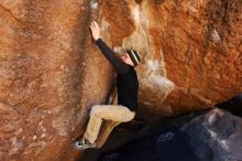 Bouldering in Hueco Tanks on 03/31/2019 with Blue Lizard Climbing and Yoga

Filename: SRM_20190331_1207140.jpg
Aperture: f/5.6
Shutter Speed: 1/250
Body: Canon EOS-1D Mark II
Lens: Canon EF 16-35mm f/2.8 L