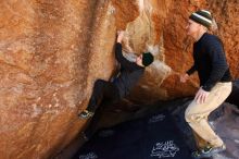 Bouldering in Hueco Tanks on 03/31/2019 with Blue Lizard Climbing and Yoga

Filename: SRM_20190331_1210440.jpg
Aperture: f/5.6
Shutter Speed: 1/250
Body: Canon EOS-1D Mark II
Lens: Canon EF 16-35mm f/2.8 L