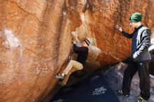 Bouldering in Hueco Tanks on 03/31/2019 with Blue Lizard Climbing and Yoga

Filename: SRM_20190331_1213380.jpg
Aperture: f/5.6
Shutter Speed: 1/250
Body: Canon EOS-1D Mark II
Lens: Canon EF 16-35mm f/2.8 L