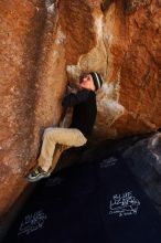 Bouldering in Hueco Tanks on 03/31/2019 with Blue Lizard Climbing and Yoga

Filename: SRM_20190331_1214530.jpg
Aperture: f/5.6
Shutter Speed: 1/250
Body: Canon EOS-1D Mark II
Lens: Canon EF 16-35mm f/2.8 L