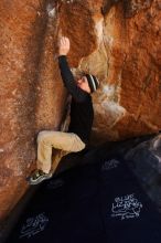 Bouldering in Hueco Tanks on 03/31/2019 with Blue Lizard Climbing and Yoga

Filename: SRM_20190331_1214531.jpg
Aperture: f/5.6
Shutter Speed: 1/250
Body: Canon EOS-1D Mark II
Lens: Canon EF 16-35mm f/2.8 L