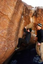 Bouldering in Hueco Tanks on 03/31/2019 with Blue Lizard Climbing and Yoga

Filename: SRM_20190331_1215530.jpg
Aperture: f/5.6
Shutter Speed: 1/250
Body: Canon EOS-1D Mark II
Lens: Canon EF 16-35mm f/2.8 L