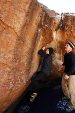 Bouldering in Hueco Tanks on 03/31/2019 with Blue Lizard Climbing and Yoga

Filename: SRM_20190331_1215540.jpg
Aperture: f/5.6
Shutter Speed: 1/250
Body: Canon EOS-1D Mark II
Lens: Canon EF 16-35mm f/2.8 L