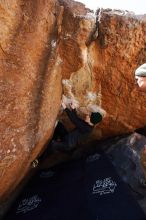 Bouldering in Hueco Tanks on 03/31/2019 with Blue Lizard Climbing and Yoga

Filename: SRM_20190331_1218150.jpg
Aperture: f/5.6
Shutter Speed: 1/250
Body: Canon EOS-1D Mark II
Lens: Canon EF 16-35mm f/2.8 L