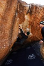 Bouldering in Hueco Tanks on 03/31/2019 with Blue Lizard Climbing and Yoga

Filename: SRM_20190331_1218151.jpg
Aperture: f/5.6
Shutter Speed: 1/250
Body: Canon EOS-1D Mark II
Lens: Canon EF 16-35mm f/2.8 L