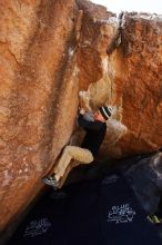 Bouldering in Hueco Tanks on 03/31/2019 with Blue Lizard Climbing and Yoga

Filename: SRM_20190331_1220260.jpg
Aperture: f/5.6
Shutter Speed: 1/250
Body: Canon EOS-1D Mark II
Lens: Canon EF 16-35mm f/2.8 L