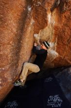 Bouldering in Hueco Tanks on 03/31/2019 with Blue Lizard Climbing and Yoga

Filename: SRM_20190331_1224410.jpg
Aperture: f/5.6
Shutter Speed: 1/250
Body: Canon EOS-1D Mark II
Lens: Canon EF 16-35mm f/2.8 L