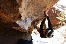 Bouldering in Hueco Tanks on 03/31/2019 with Blue Lizard Climbing and Yoga

Filename: SRM_20190331_1242330.jpg
Aperture: f/5.6
Shutter Speed: 1/250
Body: Canon EOS-1D Mark II
Lens: Canon EF 16-35mm f/2.8 L