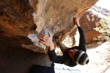 Bouldering in Hueco Tanks on 03/31/2019 with Blue Lizard Climbing and Yoga

Filename: SRM_20190331_1242351.jpg
Aperture: f/5.6
Shutter Speed: 1/250
Body: Canon EOS-1D Mark II
Lens: Canon EF 16-35mm f/2.8 L