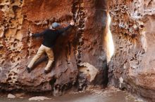 Bouldering in Hueco Tanks on 03/31/2019 with Blue Lizard Climbing and Yoga

Filename: SRM_20190331_1515250.jpg
Aperture: f/3.5
Shutter Speed: 1/80
Body: Canon EOS-1D Mark II
Lens: Canon EF 50mm f/1.8 II