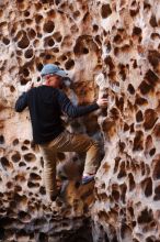 Bouldering in Hueco Tanks on 03/31/2019 with Blue Lizard Climbing and Yoga

Filename: SRM_20190331_1517050.jpg
Aperture: f/3.5
Shutter Speed: 1/100
Body: Canon EOS-1D Mark II
Lens: Canon EF 50mm f/1.8 II