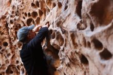 Bouldering in Hueco Tanks on 03/31/2019 with Blue Lizard Climbing and Yoga

Filename: SRM_20190331_1517390.jpg
Aperture: f/3.5
Shutter Speed: 1/100
Body: Canon EOS-1D Mark II
Lens: Canon EF 50mm f/1.8 II