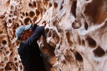 Bouldering in Hueco Tanks on 03/31/2019 with Blue Lizard Climbing and Yoga

Filename: SRM_20190331_1517391.jpg
Aperture: f/3.5
Shutter Speed: 1/100
Body: Canon EOS-1D Mark II
Lens: Canon EF 50mm f/1.8 II