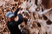 Bouldering in Hueco Tanks on 03/31/2019 with Blue Lizard Climbing and Yoga

Filename: SRM_20190331_1517410.jpg
Aperture: f/3.5
Shutter Speed: 1/125
Body: Canon EOS-1D Mark II
Lens: Canon EF 50mm f/1.8 II