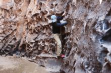 Bouldering in Hueco Tanks on 03/31/2019 with Blue Lizard Climbing and Yoga

Filename: SRM_20190331_1518530.jpg
Aperture: f/3.5
Shutter Speed: 1/80
Body: Canon EOS-1D Mark II
Lens: Canon EF 50mm f/1.8 II