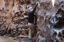 Bouldering in Hueco Tanks on 03/31/2019 with Blue Lizard Climbing and Yoga

Filename: SRM_20190331_1519020.jpg
Aperture: f/3.5
Shutter Speed: 1/100
Body: Canon EOS-1D Mark II
Lens: Canon EF 50mm f/1.8 II