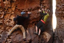 Bouldering in Hueco Tanks on 03/31/2019 with Blue Lizard Climbing and Yoga

Filename: SRM_20190331_1522030.jpg
Aperture: f/3.5
Shutter Speed: 1/125
Body: Canon EOS-1D Mark II
Lens: Canon EF 50mm f/1.8 II