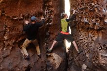 Bouldering in Hueco Tanks on 03/31/2019 with Blue Lizard Climbing and Yoga

Filename: SRM_20190331_1522210.jpg
Aperture: f/3.5
Shutter Speed: 1/125
Body: Canon EOS-1D Mark II
Lens: Canon EF 50mm f/1.8 II