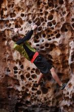 Bouldering in Hueco Tanks on 03/31/2019 with Blue Lizard Climbing and Yoga

Filename: SRM_20190331_1524190.jpg
Aperture: f/3.5
Shutter Speed: 1/160
Body: Canon EOS-1D Mark II
Lens: Canon EF 50mm f/1.8 II