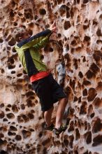 Bouldering in Hueco Tanks on 03/31/2019 with Blue Lizard Climbing and Yoga

Filename: SRM_20190331_1524310.jpg
Aperture: f/3.5
Shutter Speed: 1/100
Body: Canon EOS-1D Mark II
Lens: Canon EF 50mm f/1.8 II