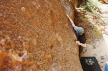 Bouldering in Hueco Tanks on 04/05/2019 with Blue Lizard Climbing and Yoga

Filename: SRM_20190405_1136390.jpg
Aperture: f/5.6
Shutter Speed: 1/160
Body: Canon EOS-1D Mark II
Lens: Canon EF 16-35mm f/2.8 L