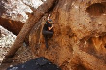 Bouldering in Hueco Tanks on 04/05/2019 with Blue Lizard Climbing and Yoga

Filename: SRM_20190405_1150520.jpg
Aperture: f/5.6
Shutter Speed: 1/160
Body: Canon EOS-1D Mark II
Lens: Canon EF 16-35mm f/2.8 L