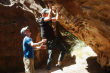 Bouldering in Hueco Tanks on 04/05/2019 with Blue Lizard Climbing and Yoga

Filename: SRM_20190405_1208390.jpg
Aperture: f/4.0
Shutter Speed: 1/800
Body: Canon EOS-1D Mark II
Lens: Canon EF 50mm f/1.8 II