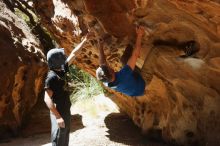 Bouldering in Hueco Tanks on 04/05/2019 with Blue Lizard Climbing and Yoga

Filename: SRM_20190405_1222200.jpg
Aperture: f/4.0
Shutter Speed: 1/800
Body: Canon EOS-1D Mark II
Lens: Canon EF 50mm f/1.8 II