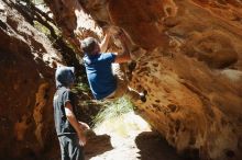 Bouldering in Hueco Tanks on 04/05/2019 with Blue Lizard Climbing and Yoga

Filename: SRM_20190405_1222380.jpg
Aperture: f/4.0
Shutter Speed: 1/800
Body: Canon EOS-1D Mark II
Lens: Canon EF 50mm f/1.8 II