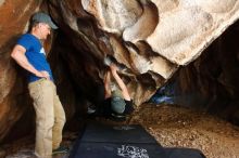 Bouldering in Hueco Tanks on 04/05/2019 with Blue Lizard Climbing and Yoga

Filename: SRM_20190405_1245080.jpg
Aperture: f/4.0
Shutter Speed: 1/125
Body: Canon EOS-1D Mark II
Lens: Canon EF 16-35mm f/2.8 L