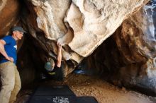 Bouldering in Hueco Tanks on 04/05/2019 with Blue Lizard Climbing and Yoga

Filename: SRM_20190405_1245130.jpg
Aperture: f/4.0
Shutter Speed: 1/160
Body: Canon EOS-1D Mark II
Lens: Canon EF 16-35mm f/2.8 L