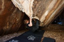 Bouldering in Hueco Tanks on 04/05/2019 with Blue Lizard Climbing and Yoga

Filename: SRM_20190405_1300450.jpg
Aperture: f/4.0
Shutter Speed: 1/125
Body: Canon EOS-1D Mark II
Lens: Canon EF 16-35mm f/2.8 L