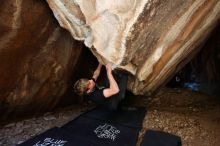 Bouldering in Hueco Tanks on 04/05/2019 with Blue Lizard Climbing and Yoga

Filename: SRM_20190405_1300510.jpg
Aperture: f/4.0
Shutter Speed: 1/160
Body: Canon EOS-1D Mark II
Lens: Canon EF 16-35mm f/2.8 L