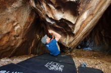 Bouldering in Hueco Tanks on 04/05/2019 with Blue Lizard Climbing and Yoga

Filename: SRM_20190405_1312190.jpg
Aperture: f/4.0
Shutter Speed: 1/80
Body: Canon EOS-1D Mark II
Lens: Canon EF 16-35mm f/2.8 L