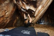 Bouldering in Hueco Tanks on 04/05/2019 with Blue Lizard Climbing and Yoga

Filename: SRM_20190405_1315410.jpg
Aperture: f/4.0
Shutter Speed: 1/60
Body: Canon EOS-1D Mark II
Lens: Canon EF 16-35mm f/2.8 L