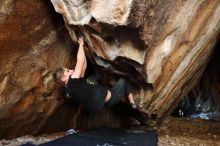 Bouldering in Hueco Tanks on 04/05/2019 with Blue Lizard Climbing and Yoga

Filename: SRM_20190405_1319340.jpg
Aperture: f/2.8
Shutter Speed: 1/125
Body: Canon EOS-1D Mark II
Lens: Canon EF 16-35mm f/2.8 L