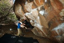 Bouldering in Hueco Tanks on 04/05/2019 with Blue Lizard Climbing and Yoga

Filename: SRM_20190405_1629450.jpg
Aperture: f/5.6
Shutter Speed: 1/250
Body: Canon EOS-1D Mark II
Lens: Canon EF 16-35mm f/2.8 L