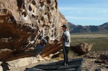 Bouldering in Hueco Tanks on 04/06/2019 with Blue Lizard Climbing and Yoga

Filename: SRM_20190406_0900100.jpg
Aperture: f/4.0
Shutter Speed: 1/640
Body: Canon EOS-1D Mark II
Lens: Canon EF 50mm f/1.8 II