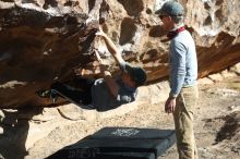 Bouldering in Hueco Tanks on 04/06/2019 with Blue Lizard Climbing and Yoga

Filename: SRM_20190406_0908050.jpg
Aperture: f/4.0
Shutter Speed: 1/500
Body: Canon EOS-1D Mark II
Lens: Canon EF 50mm f/1.8 II