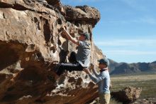 Bouldering in Hueco Tanks on 04/06/2019 with Blue Lizard Climbing and Yoga

Filename: SRM_20190406_0908580.jpg
Aperture: f/4.0
Shutter Speed: 1/640
Body: Canon EOS-1D Mark II
Lens: Canon EF 50mm f/1.8 II