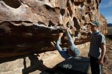 Bouldering in Hueco Tanks on 04/06/2019 with Blue Lizard Climbing and Yoga

Filename: SRM_20190406_0913170.jpg
Aperture: f/5.6
Shutter Speed: 1/320
Body: Canon EOS-1D Mark II
Lens: Canon EF 16-35mm f/2.8 L