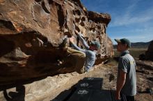 Bouldering in Hueco Tanks on 04/06/2019 with Blue Lizard Climbing and Yoga

Filename: SRM_20190406_0913350.jpg
Aperture: f/5.6
Shutter Speed: 1/400
Body: Canon EOS-1D Mark II
Lens: Canon EF 16-35mm f/2.8 L
